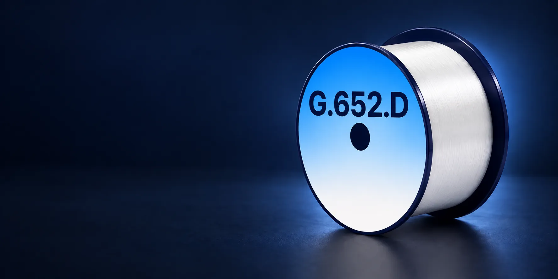 Single-mode optical fiber reel, illustrative image